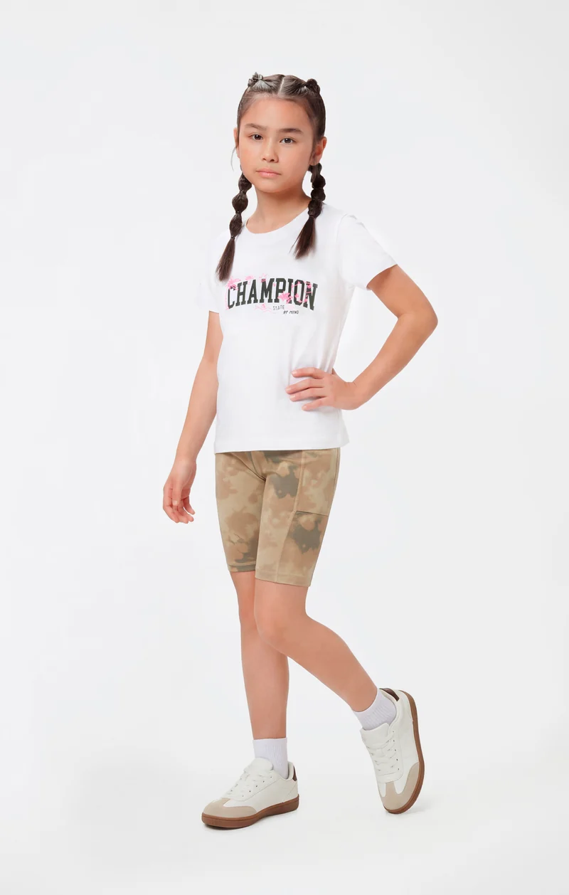 Girls' Stretch Fitted Shorts C-Tech