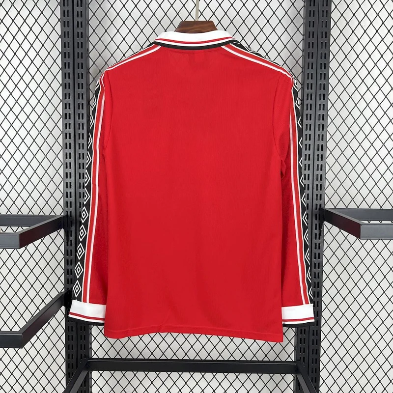 Maillot Domicile Rétro Manches Longues Manchester United 1998/99
