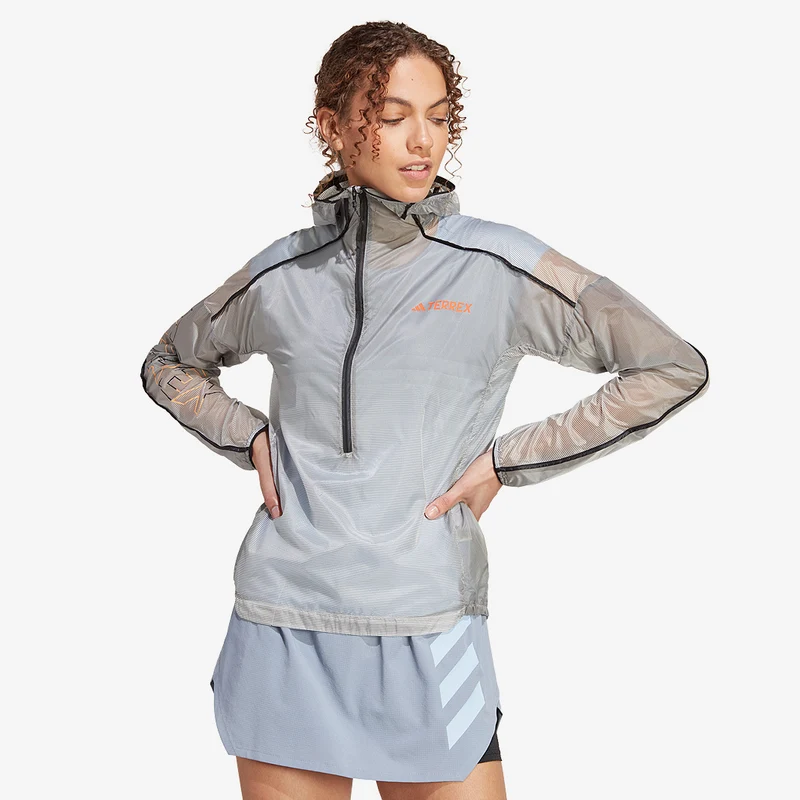 Veste 1/2 Zippée adidas Femme Agravic Pro
