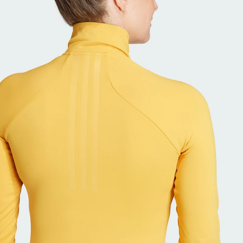 adidas Womens Techfit COLD.RDY 1/4 Zip Long Sleeve Training T