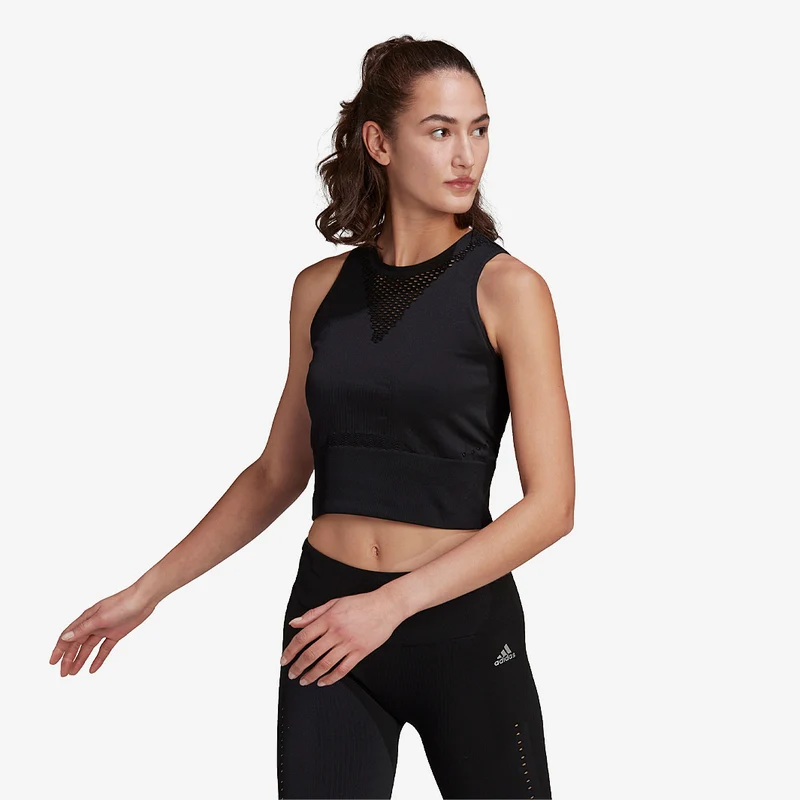 Haut adidas Femme Run Fast Aeroknit Crop