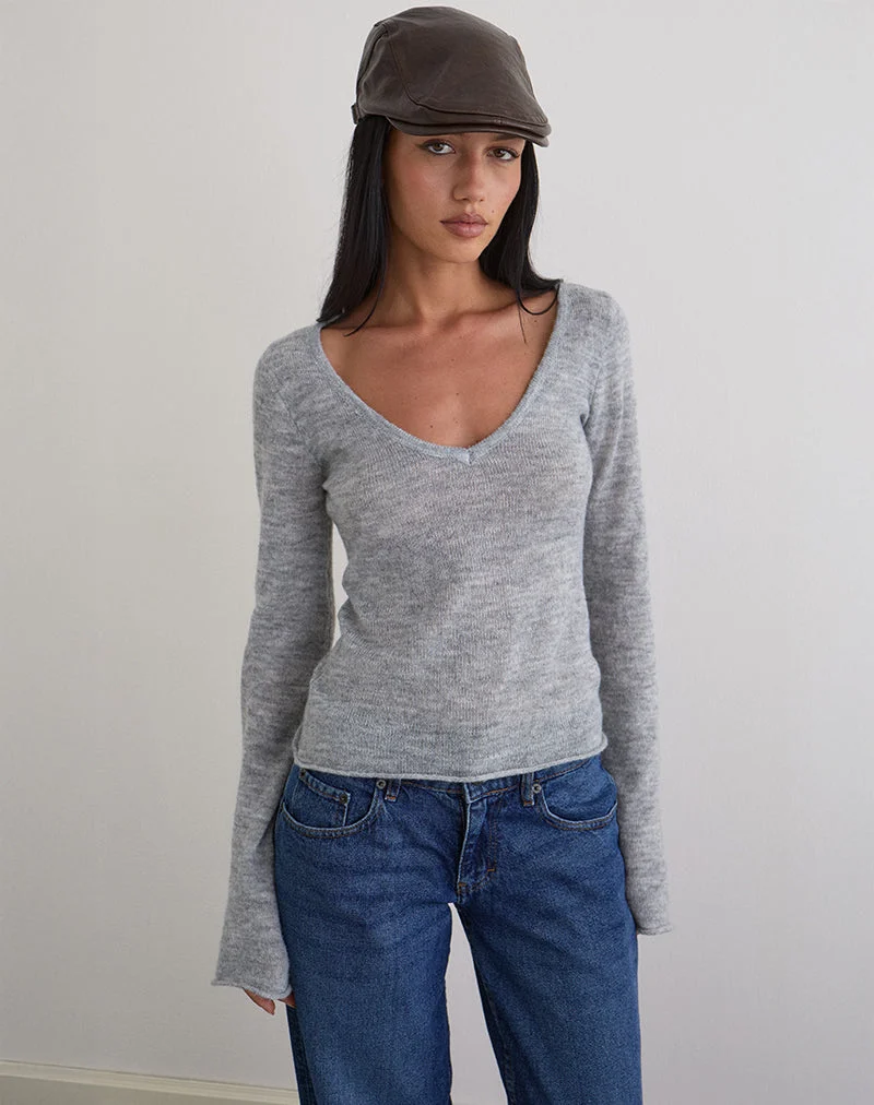 Casquette plate en PU brun foncé
