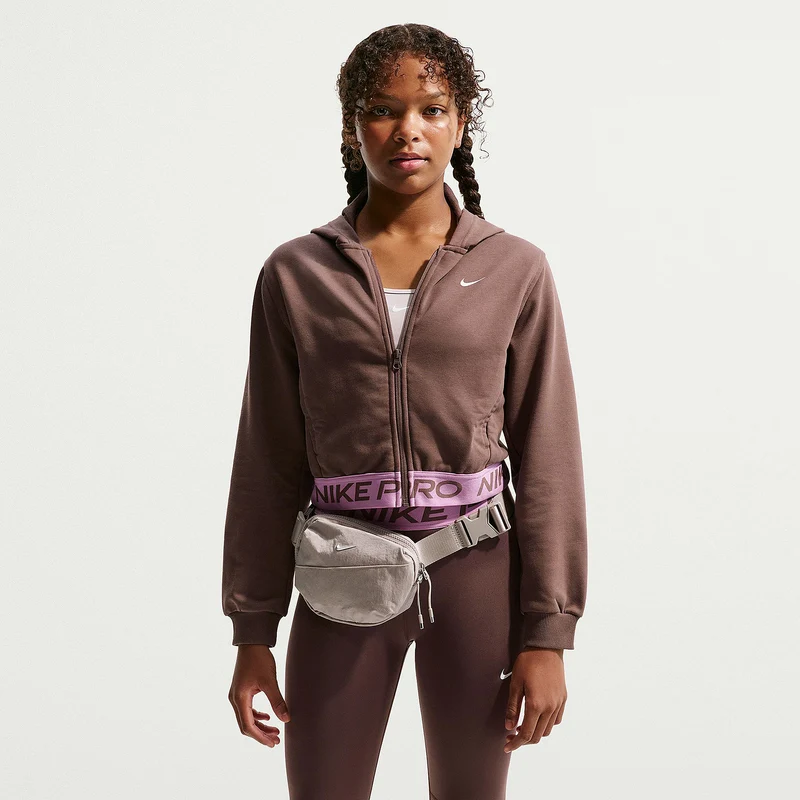 Nike Pro Fleece Older Kids Dri-FIT Full-Zip Hoodie (8-15Y)