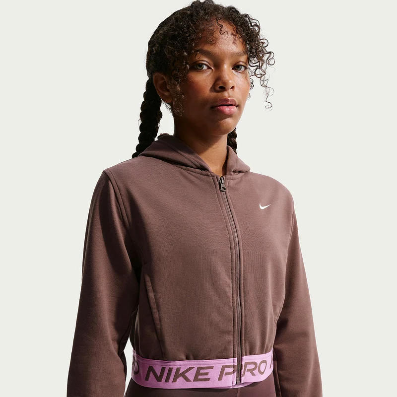 Nike Pro Fleece Older Kids Dri-FIT Full-Zip Hoodie (8-15Y)
