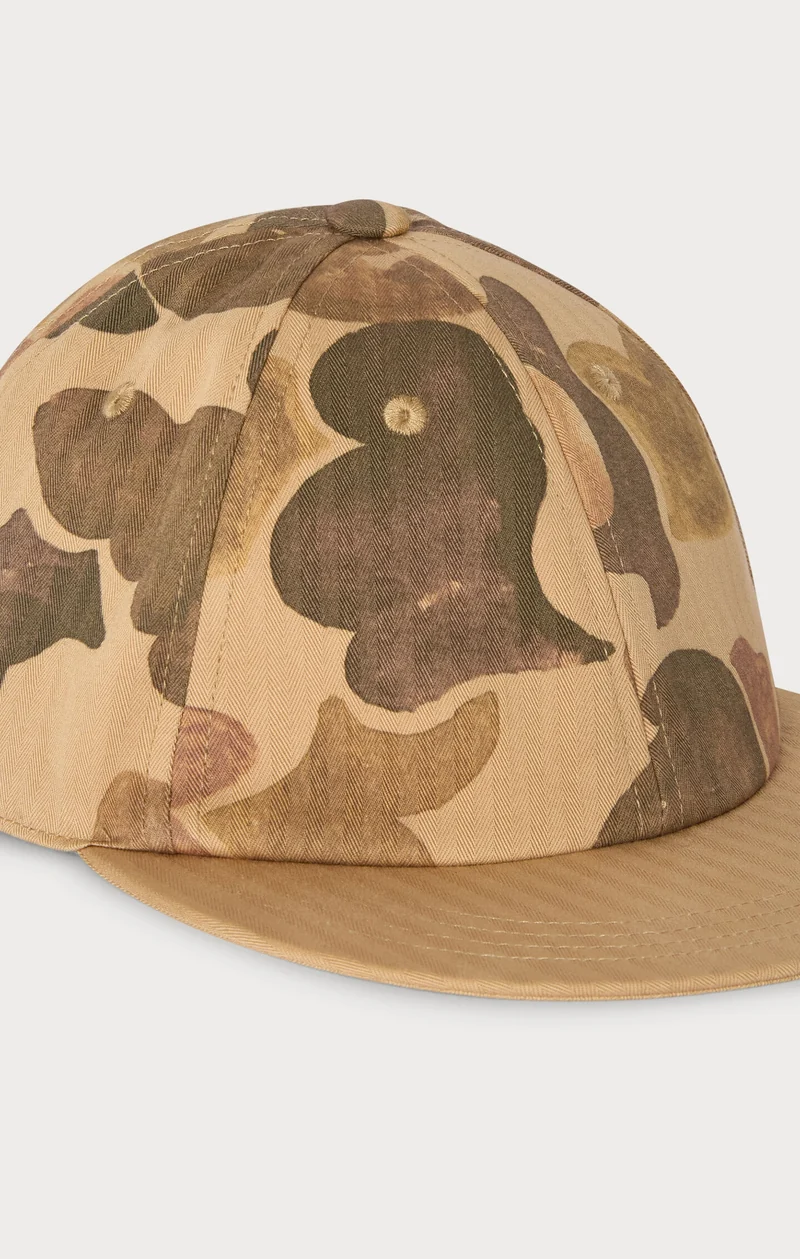 Herringbone Cotton Baseball Cap