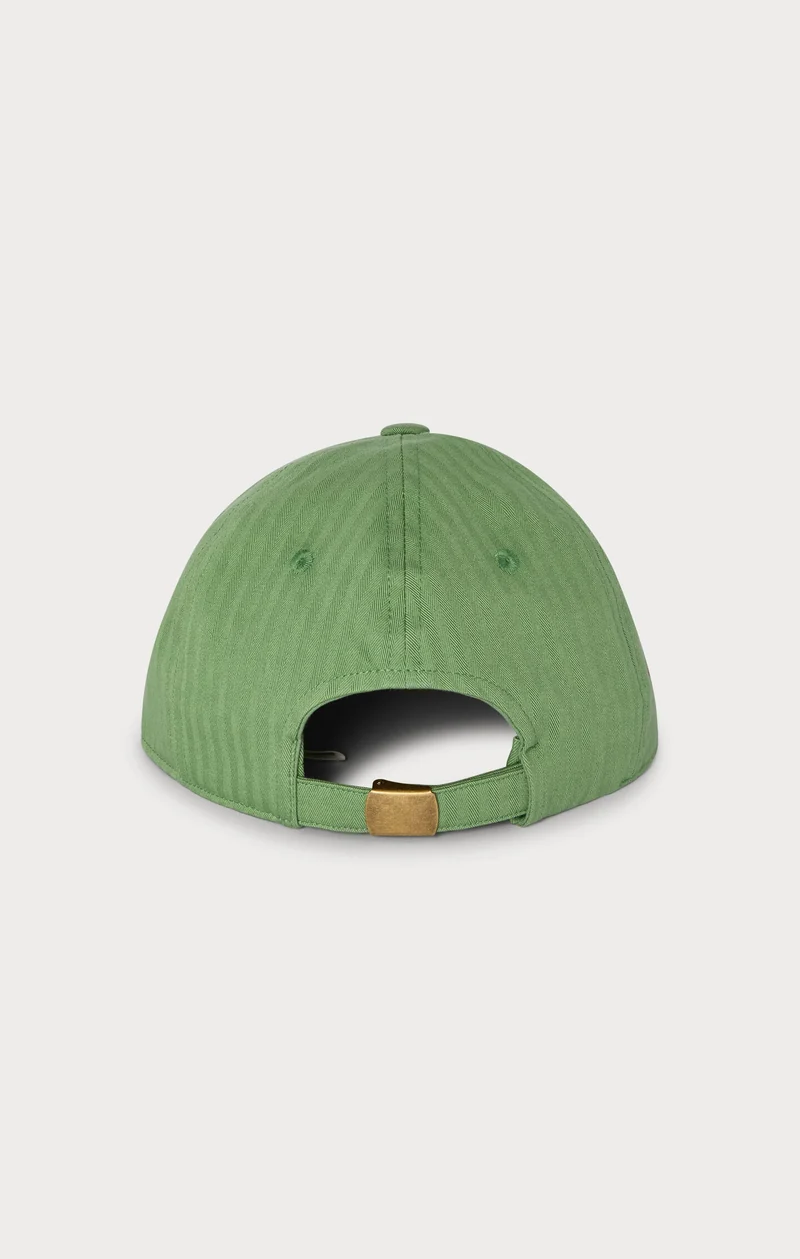 Herringbone Cotton Baseball Cap