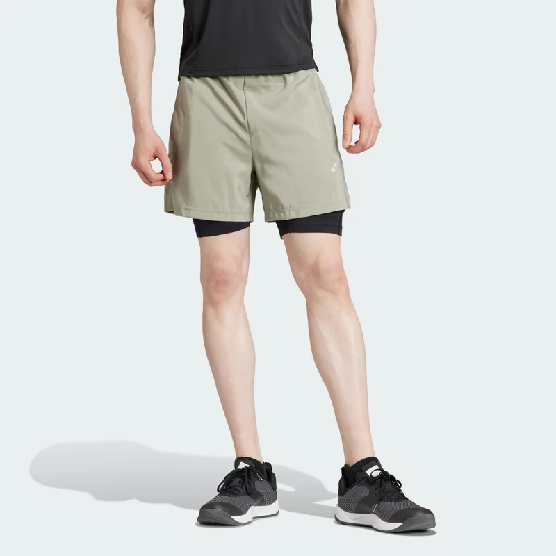 adidas Men Short de training 2 en 1 Gym+