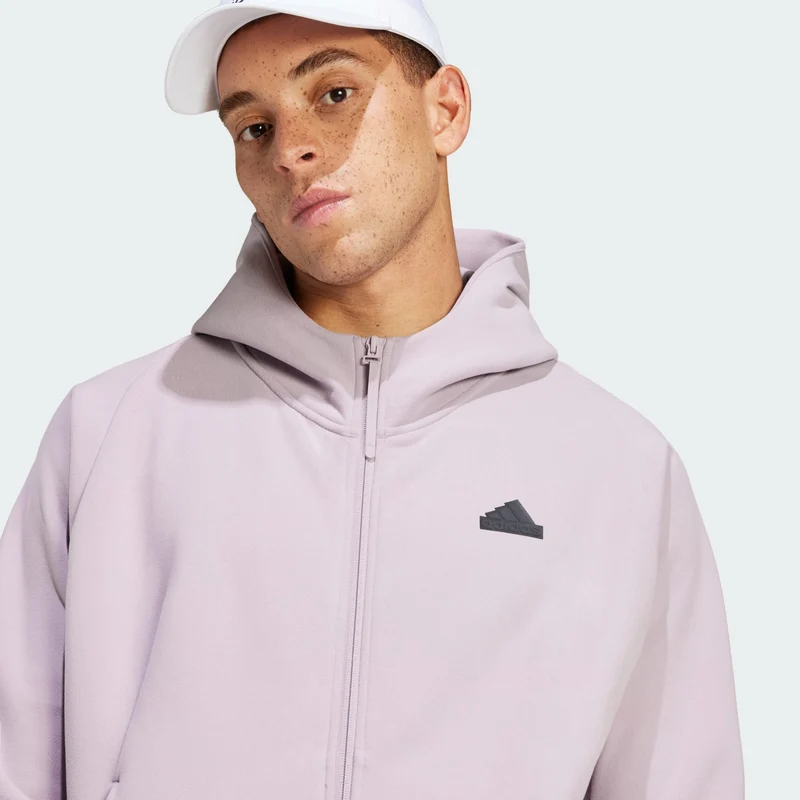 adidas Men Veste de survêtement à capuche zippée Z.N.E. Wint