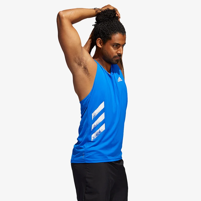 adidas Own The Run PB 3 Stripes Singlet