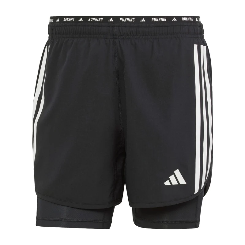 adidas Men Short 2 en 1 Own the Run 3 bandes