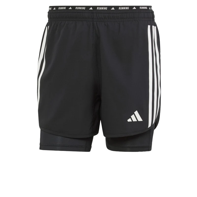 adidas Men Short 2 en 1 Own the Run 3 bandes