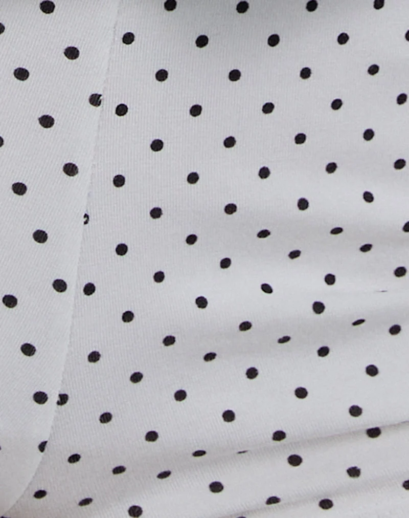 Short Eunia en Micro Polka White