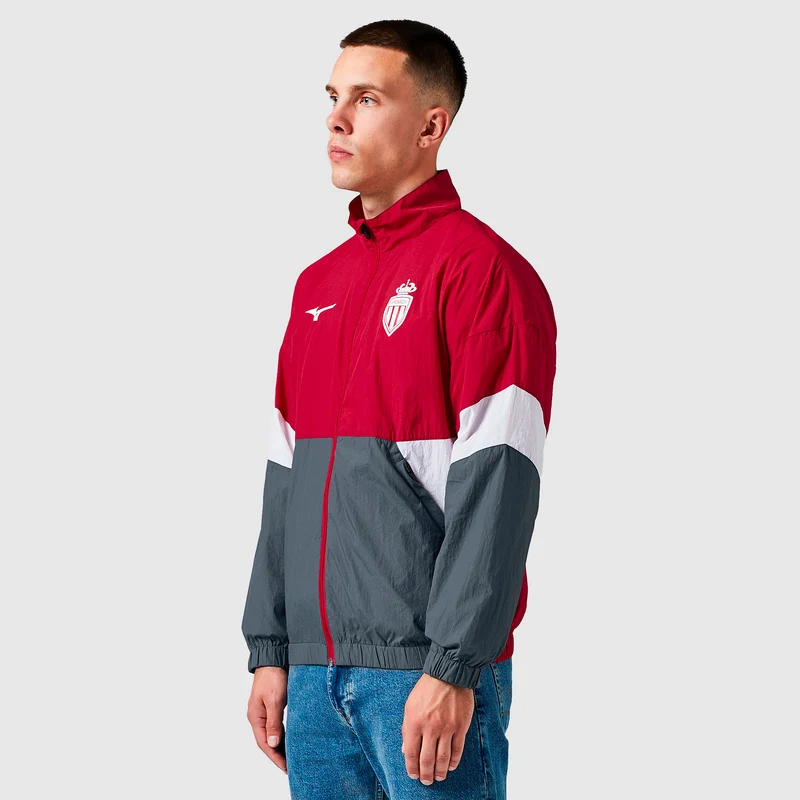 Veste Pré-Match Mizuno Monaco 25/26 Woven Retro