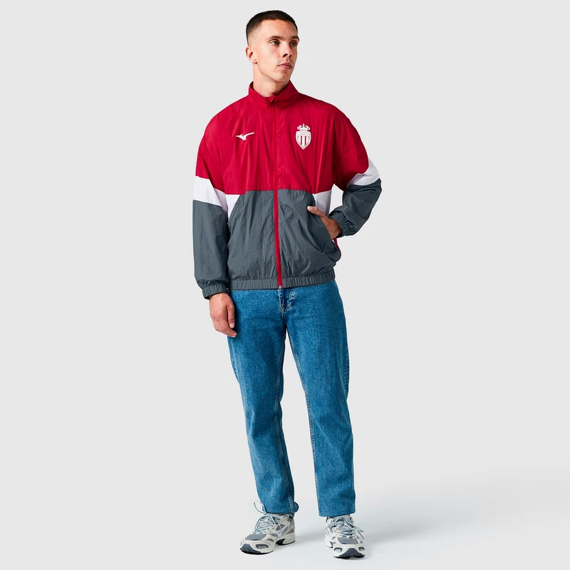 Veste Pré-Match Mizuno Monaco 25/26 Woven Retro