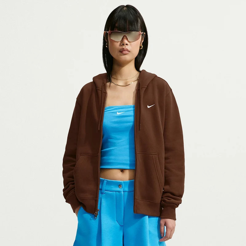 Nike Sportswear Womens Studio Fleece Full Zip Hoodie