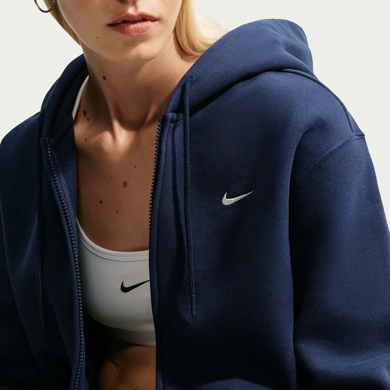 Nike Sportswear Womens Studio Fleece Full Zip Hoodie
