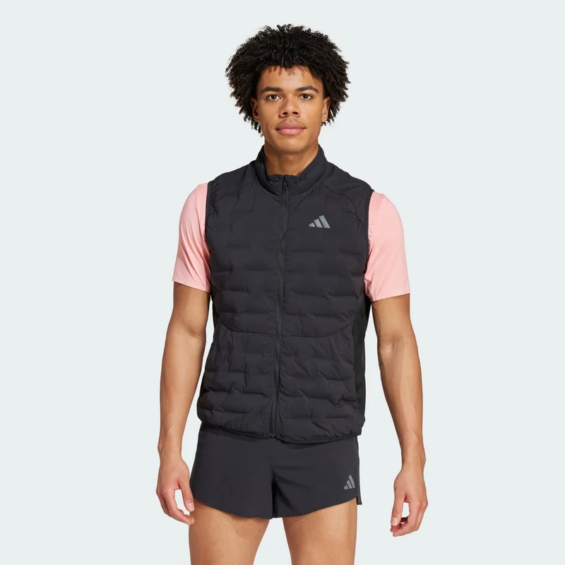adidas Men Doudoune sans manches matelassée de running Adize