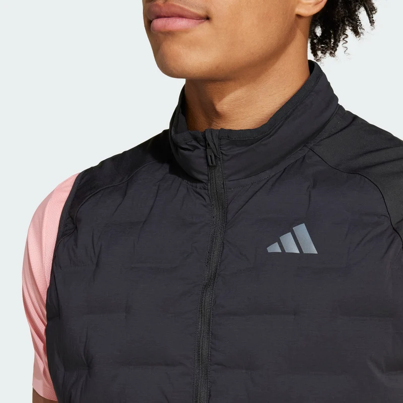 adidas Men Doudoune sans manches matelassée de running Adize