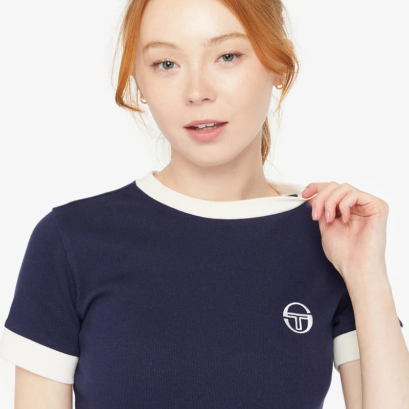 Sergio Tacchini Womens Morena Ribbed Tee