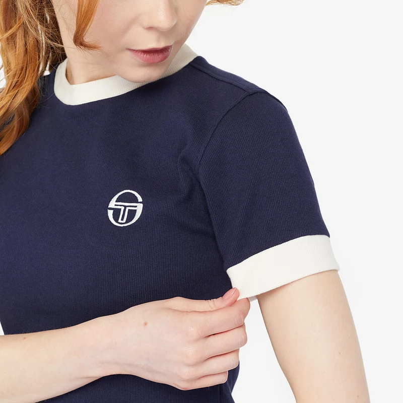Sergio Tacchini Womens Morena Ribbed Tee