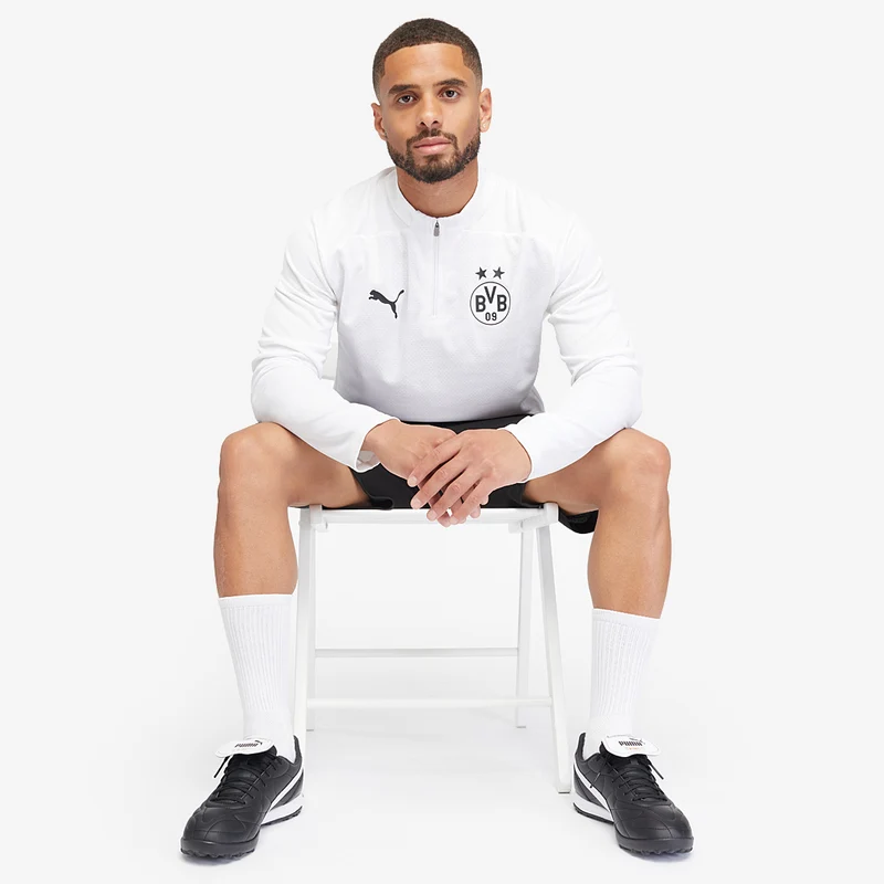 Haut Pré-Match Puma Borussia Dortmund 24/25 1/4 Zippé