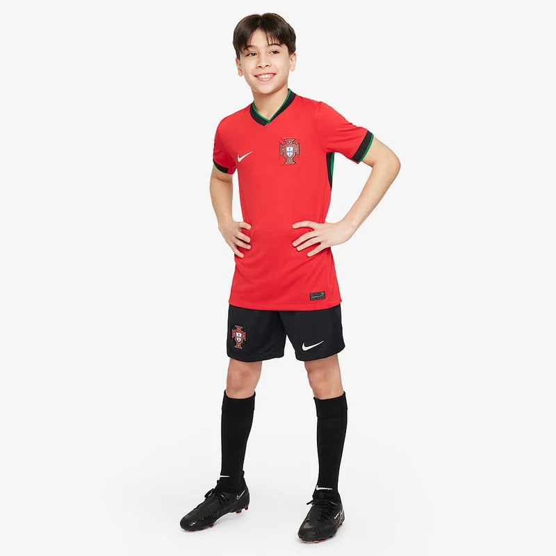 Maillot Domicile Nike Portugal 2024 Dri-FIT Stadium SS pour Enfant