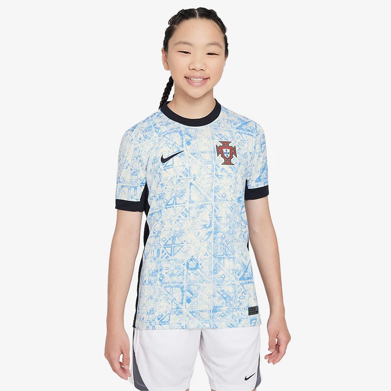 Maillot Extérieur Nike Portugal 2024 Dri-FIT Stadium SS pour Enfant