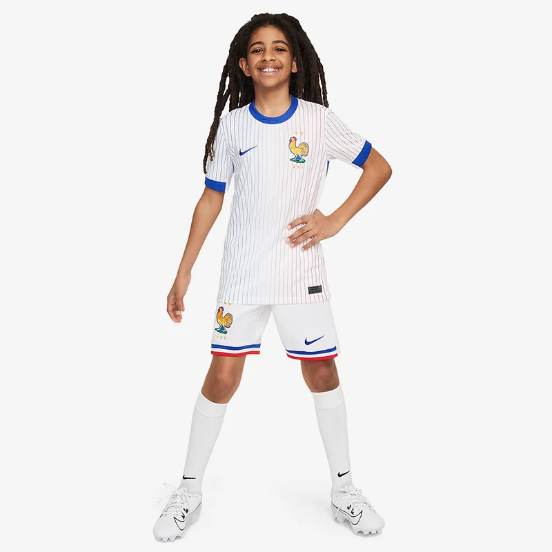 Maillot Extérieur Nike France 2024 Dri-FIT Stadium SS pour Enfant