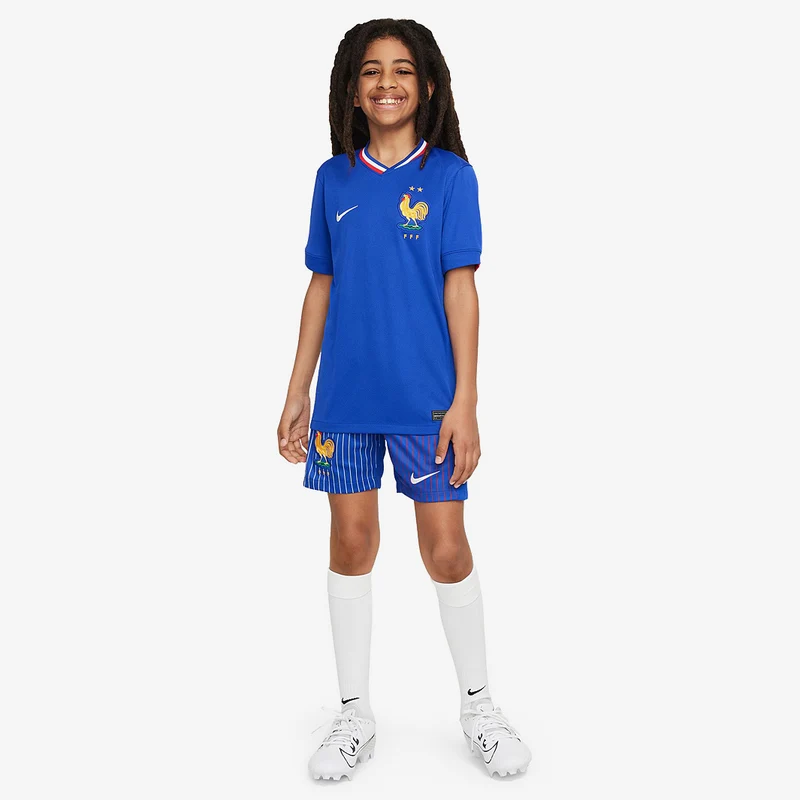 Maillot Domicile Nike France 2024 Dri-FIT Stadium SS pour Enfant