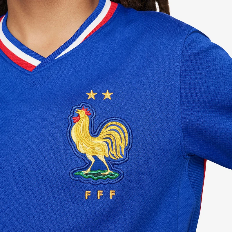Maillot Domicile Nike France 2024 Dri-FIT Stadium SS pour Enfant