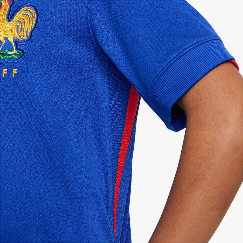 Maillot Domicile Nike France 2024 Dri-FIT Stadium SS pour Enfant