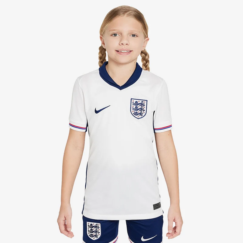 Maillot Domicile Nike Angleterre 2024 Dri-FIT Stadium SS pour Enfant