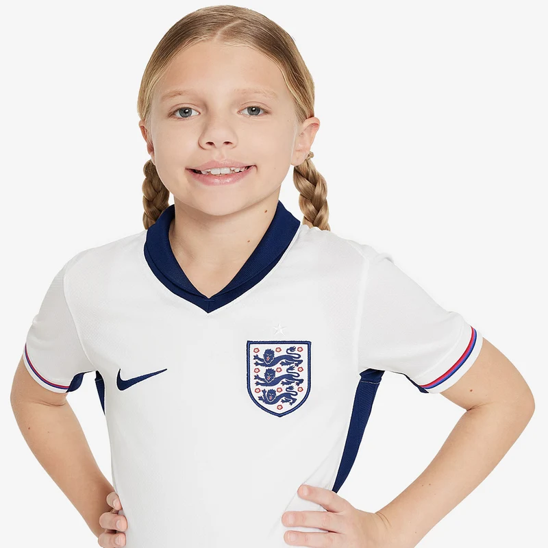 Maillot Domicile Nike Angleterre 2024 Dri-FIT Stadium SS pour Enfant