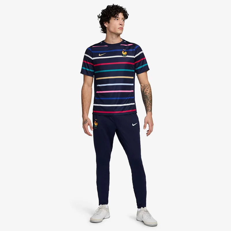Haut Domicile Nike France 2024 Dri-FIT Academy Pro Pré-Match SS