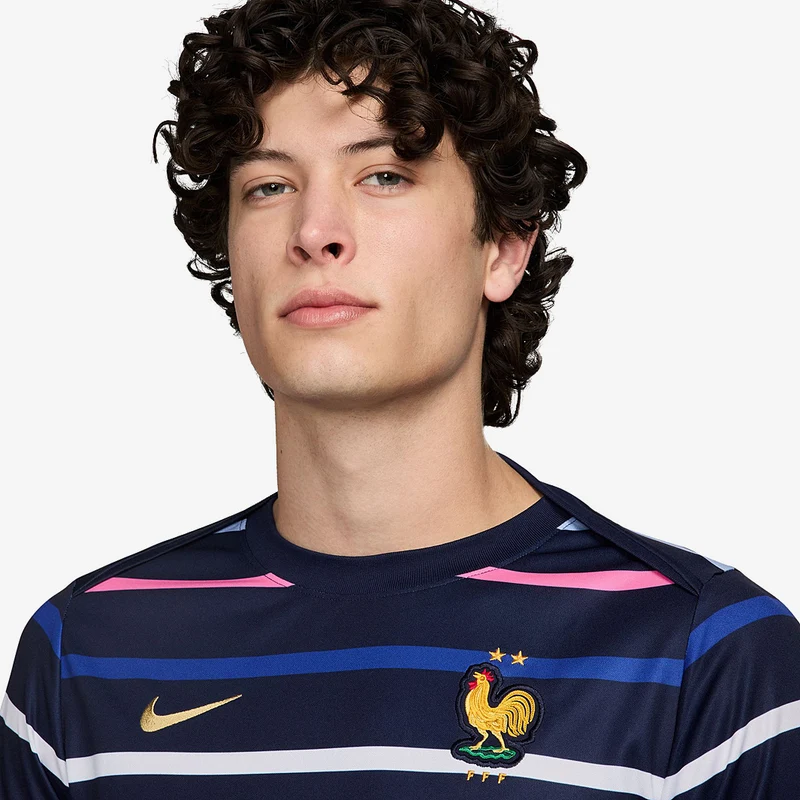 Haut Domicile Nike France 2024 Dri-FIT Academy Pro Pré-Match SS
