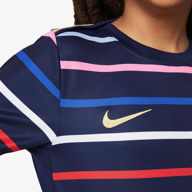 Haut Domicile Nike France 2024 Dri-FIT Academy Pro Pré-Match SS pour Enfant