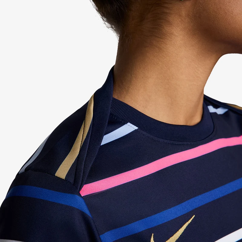 Haut Domicile Nike France 2024 Dri-FIT Academy Pro Pré-Match SS pour Femme