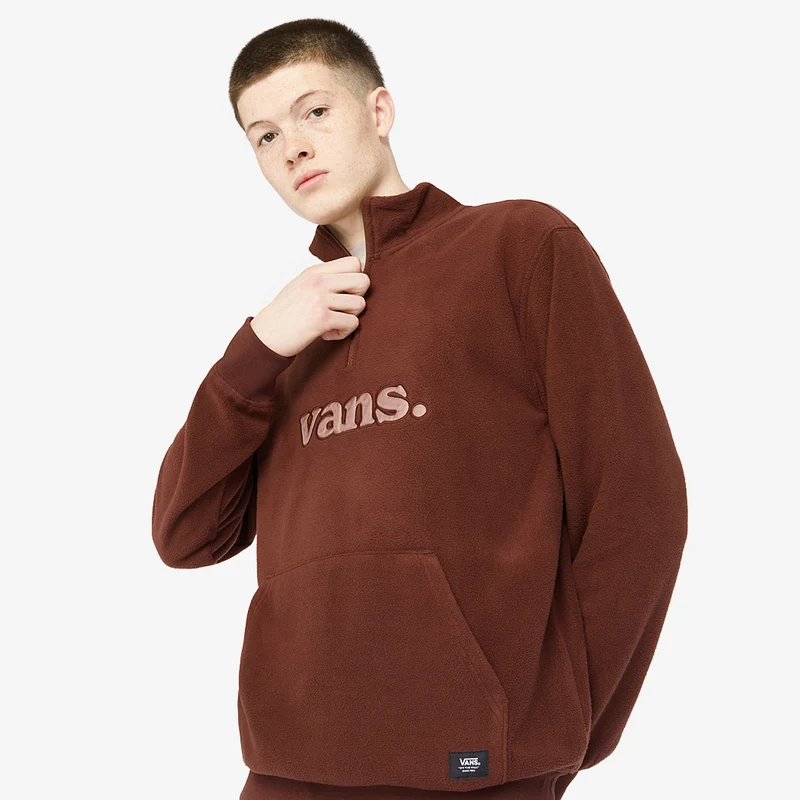 Sweat Vans Lowered Loose Polar Fleece Fermeture Éclair 1/4