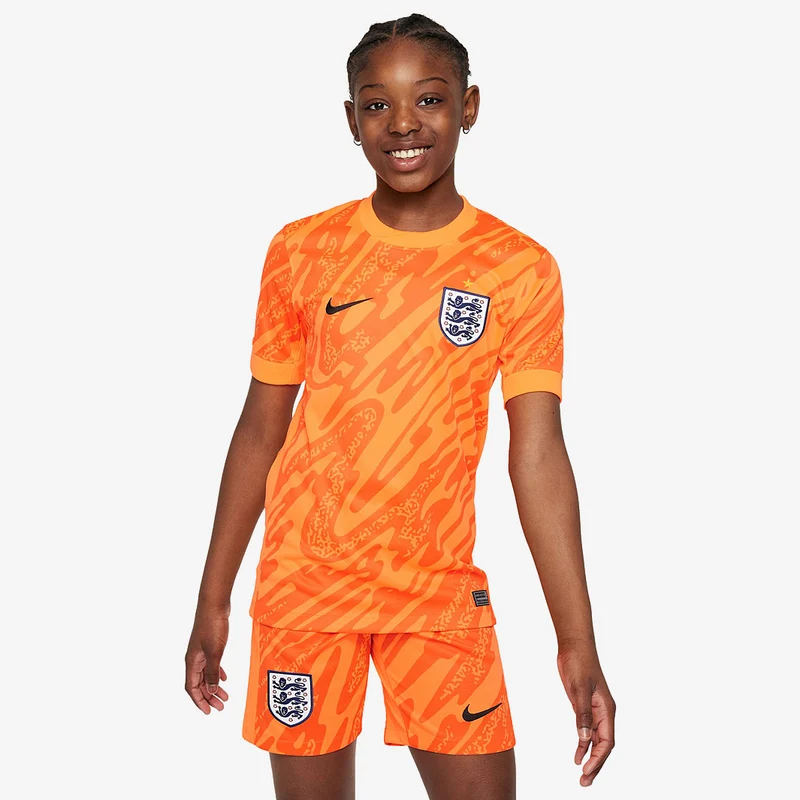 Maillot de Gardien Nike Angleterre 2024 Dri-FIT Stadium SS pour Enfant