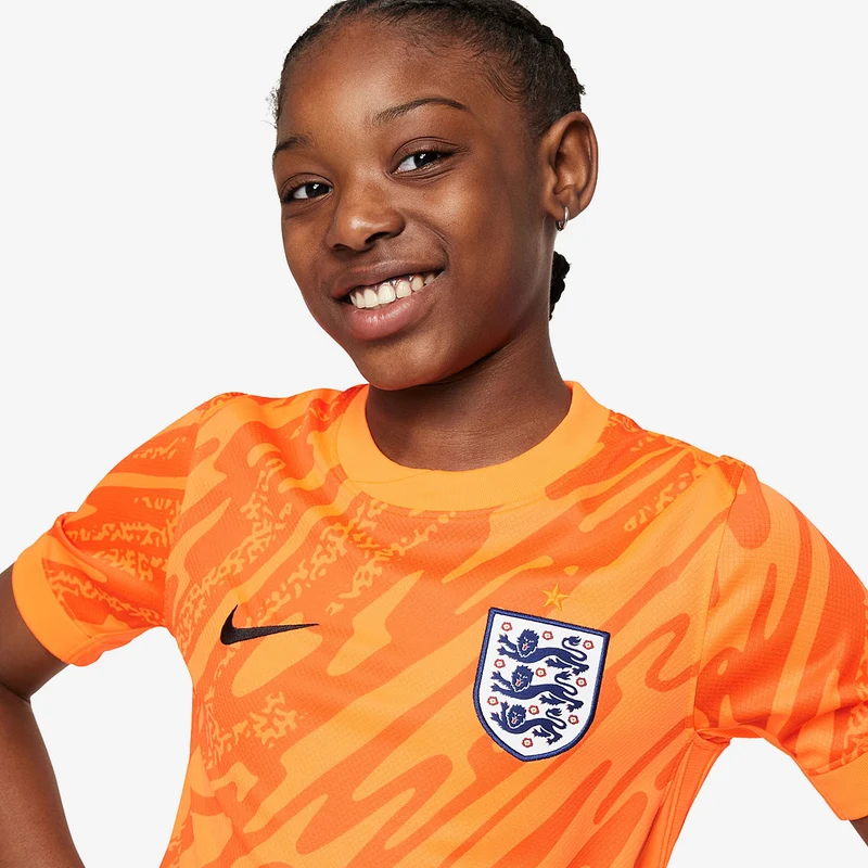 Maillot de Gardien Nike Angleterre 2024 Dri-FIT Stadium SS pour Enfant