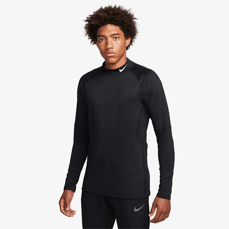 Nike Haut de fitness chaud à col montant et manches longues