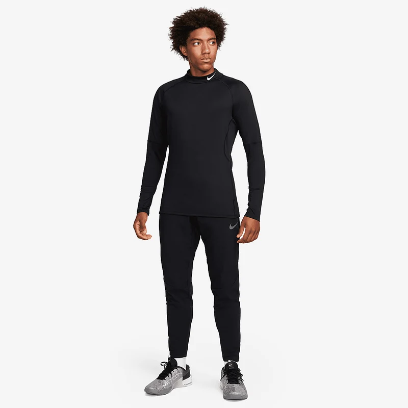 Nike Haut de fitness chaud à col montant et manches longues