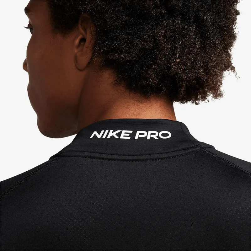 Nike Haut de fitness chaud à col montant et manches longues