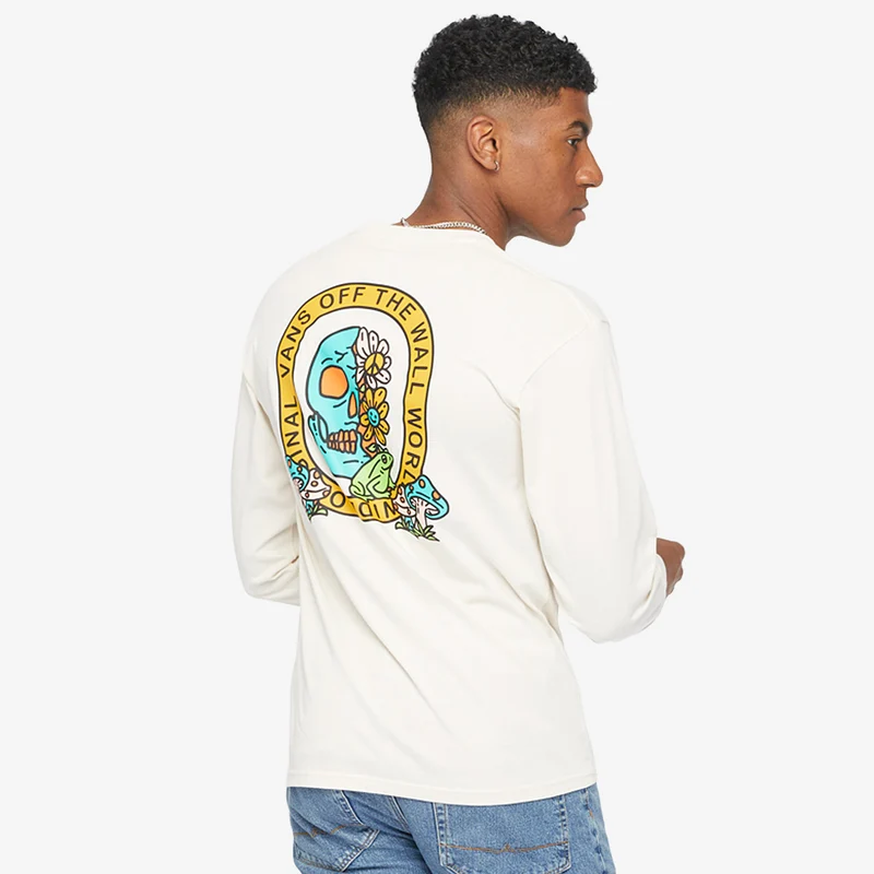 Vans Trippy Skull Long Sleeve T-Shirt