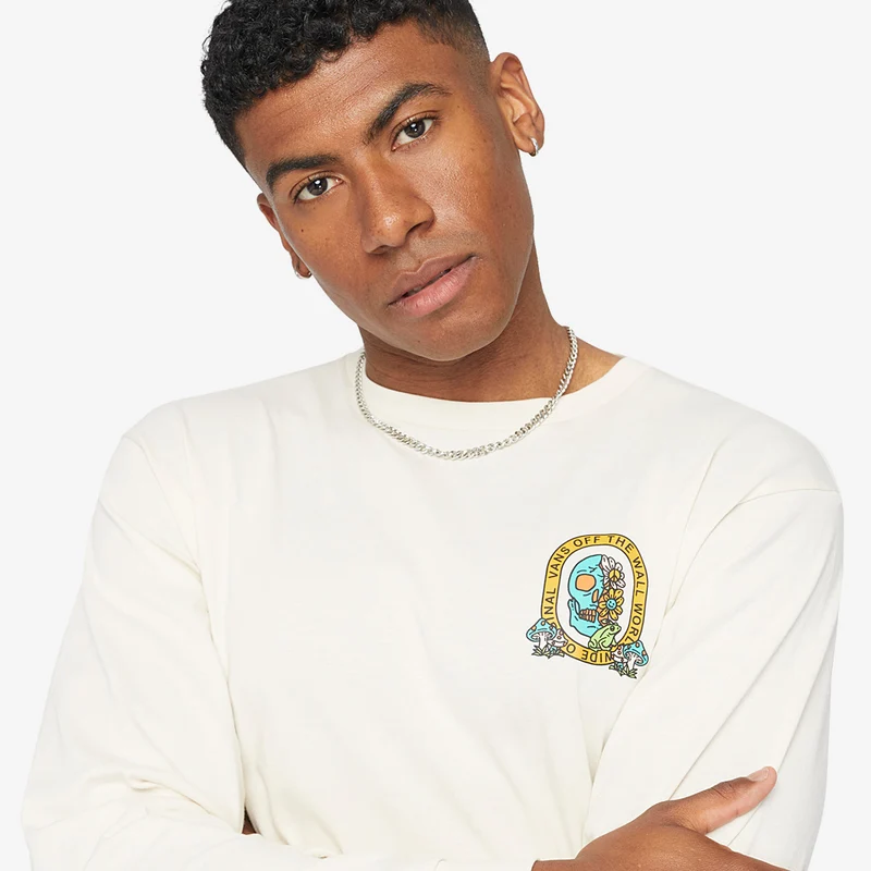 Vans Trippy Skull Long Sleeve T-Shirt