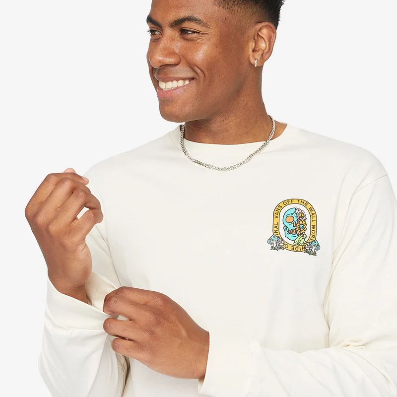 Vans Trippy Skull Long Sleeve T-Shirt
