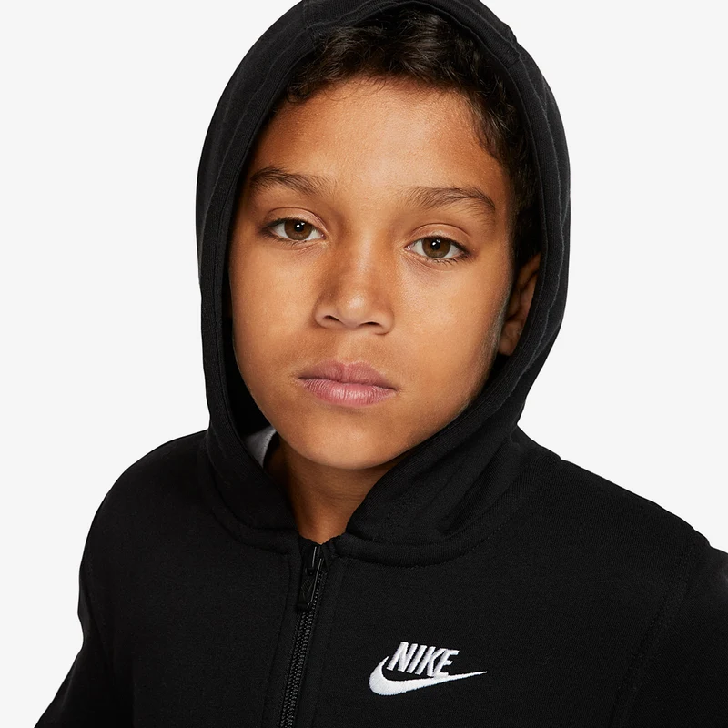 Nike Sportswear Older Kids Zip Up Club Hoodie (8-15Y)