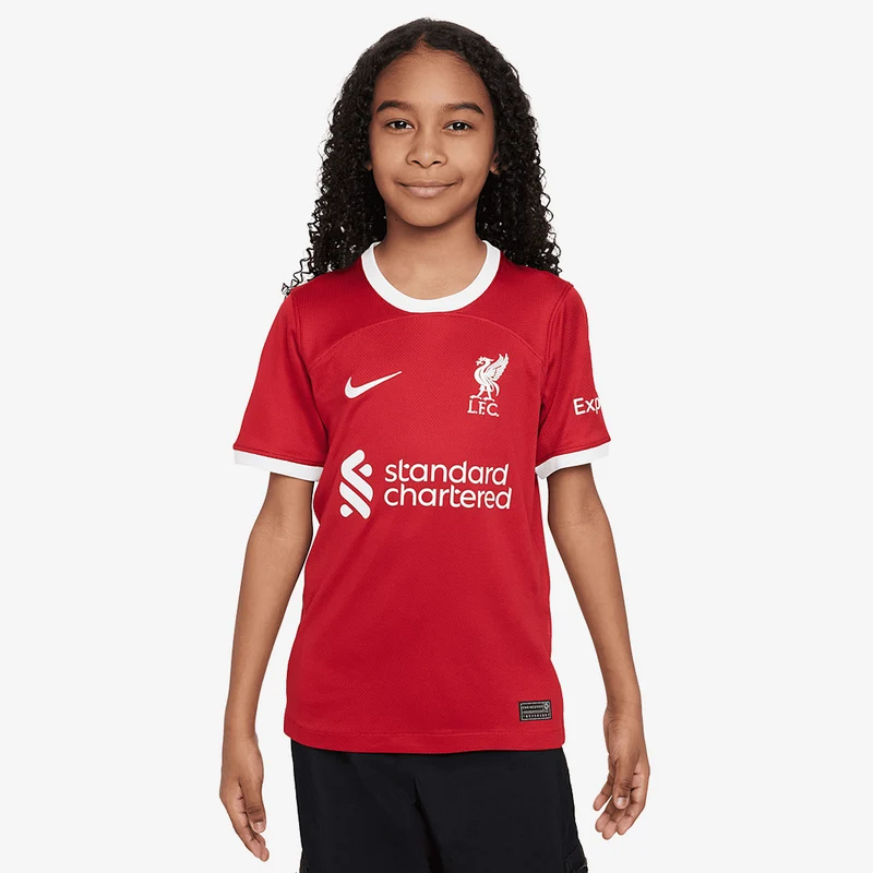 Maillot Domicile Nike Liverpool FC 23/24 Dri-Fit Stadium SS pour Enfant