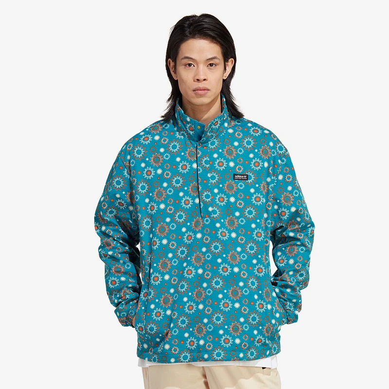 Coupe-Vent adidas Originals Adventure Nature Awakening Demi-Zippé Imprimé