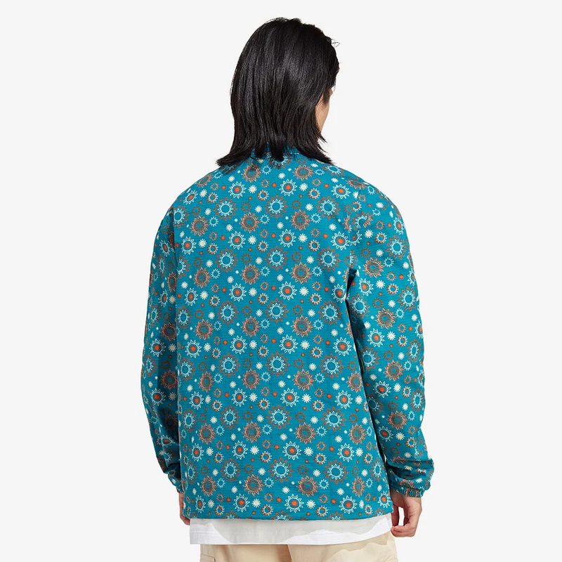 Coupe-Vent adidas Originals Adventure Nature Awakening Demi-Zippé Imprimé